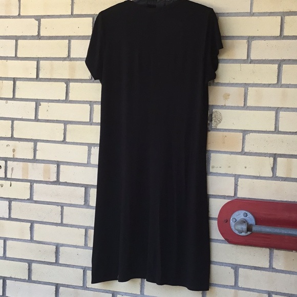 Olivia Rae Viscose Stretch Fine Knit Black Dress - Picture 2 of 7